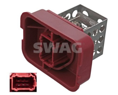 Resistor, interior fan