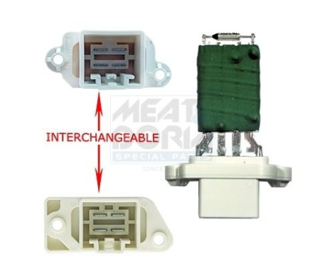 Resistor, interior fan