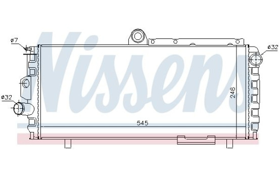 Cooler, engine cooling 60010 Nissens