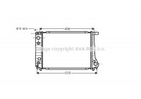 Cooler, engine cooling BW2087 Ava Quality Cooling