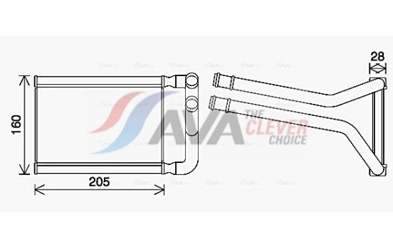 Heat Exchanger, interior heating KA6296 Ava Quality Cooling