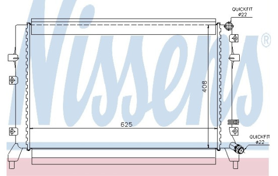 Low Temperature Cooler, intercooler 65294 Nissens