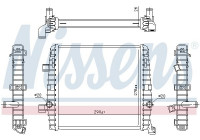 Low Temperature Cooler, intercooler 65319 Nissens