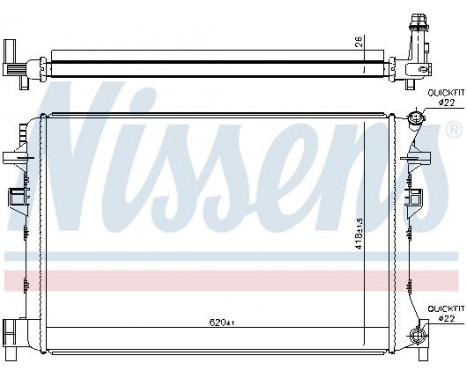 Low Temperature Cooler, intercooler 65328 Nissens