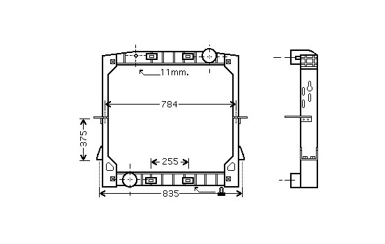 RADIATOR 28002070 International Radiators