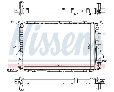 Radiator 60458 Nissens, Image 5
