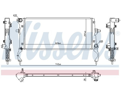 Radiator 606261 Nissens