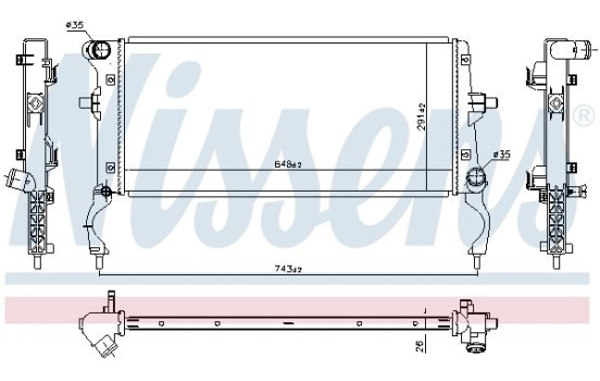Radiator 606261 Nissens
