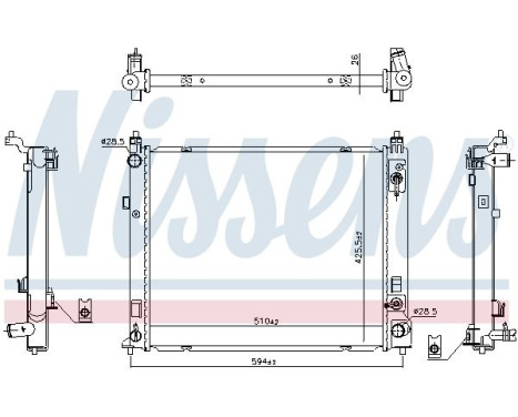 Radiator 606266 Nissens, Image 6
