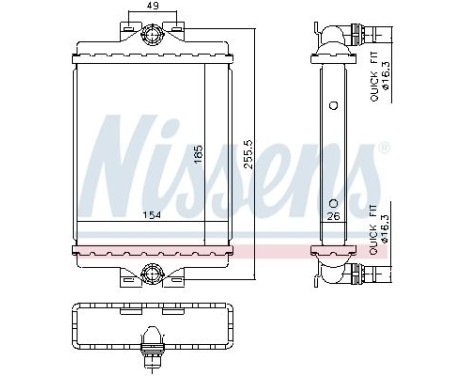 Radiator 606296 Nissens