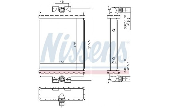 Radiator 606296 Nissens