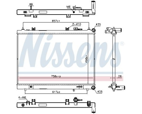 Radiator 606308 Nissens