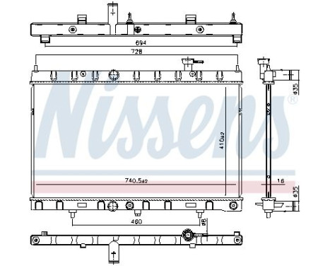 Radiator 606312 Nissens