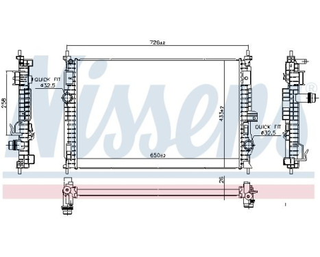 Radiator 606342 Nissens
