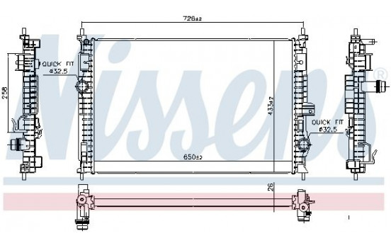 Radiator 606342 Nissens