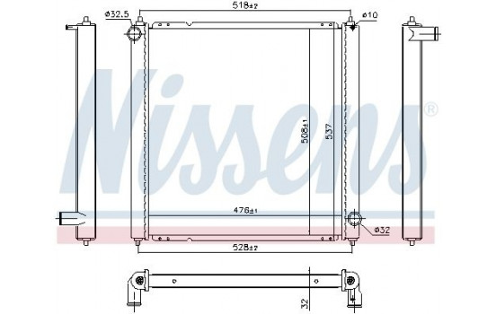 Radiator 606382 Nissens