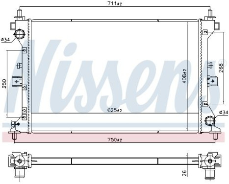 Radiator 606383 Nissens