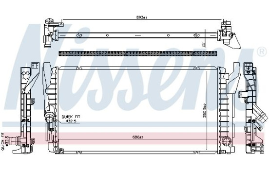 Radiator 606385 Nissens