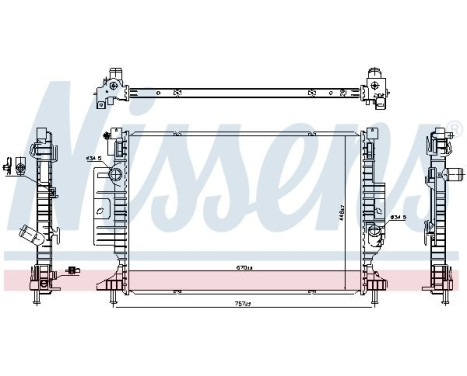 Radiator 606387 Nissens