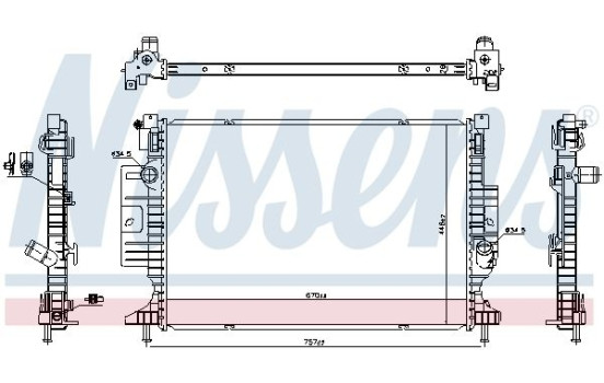 Radiator 606387 Nissens