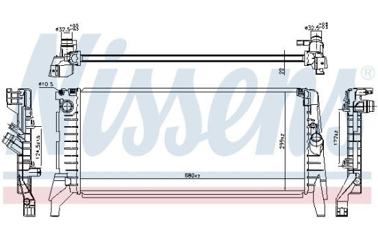 Radiator 606391 Nissens