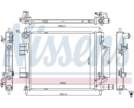 Radiator 606399 Nissens
