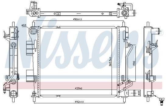 Radiator 606399 Nissens