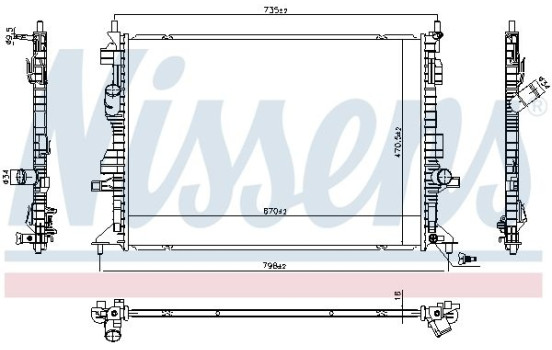 Radiator 606404 Nissens