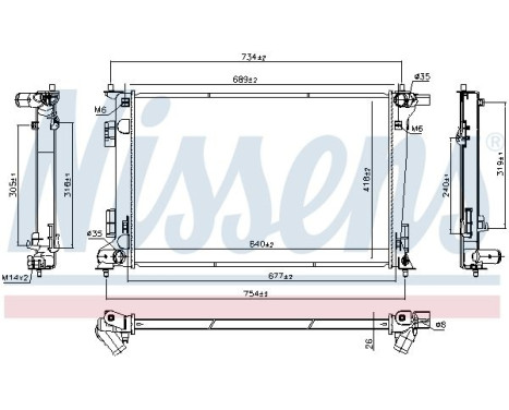 Radiator 606675 Nissens
