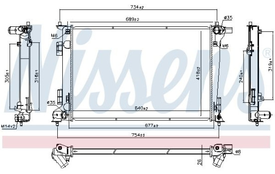 Radiator 606675 Nissens