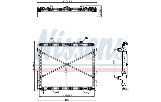 Radiator 606771 Nissens