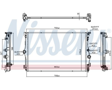 Radiator 606781 Nissens, Image 5