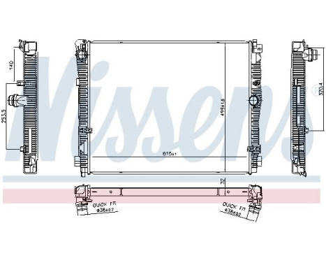Radiator 606783 Nissens
