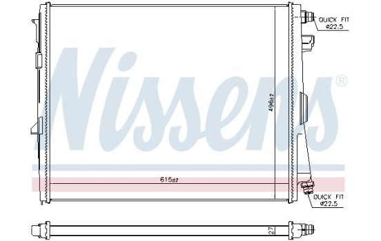 Radiator 606784 Nissens