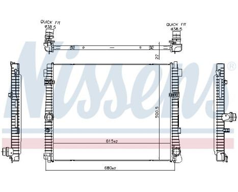 Radiator 606785 Nissens