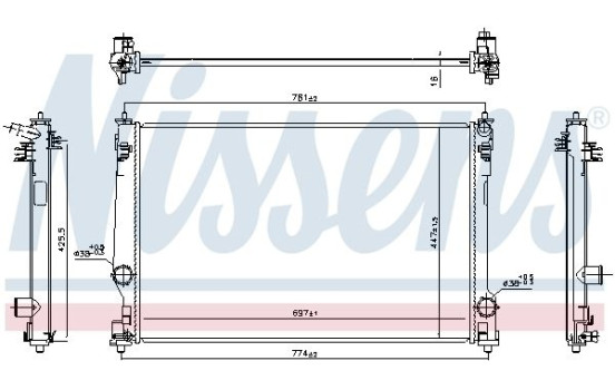 Radiator 606786 Nissens