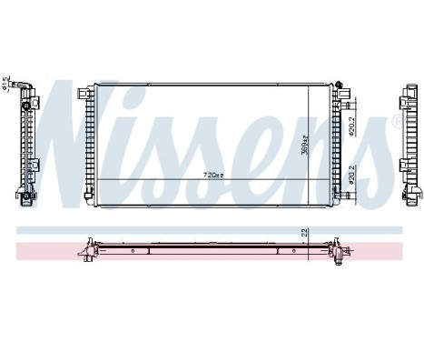 Radiator 606787 Nissens
