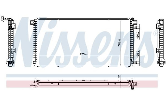 Radiator 606787 Nissens