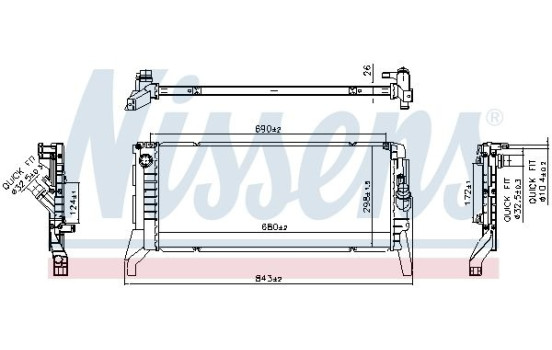 Radiator 606789 Nissens