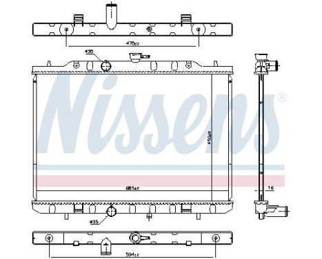 Radiator 606791 Nissens