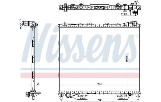 Radiator 606799 Nissens