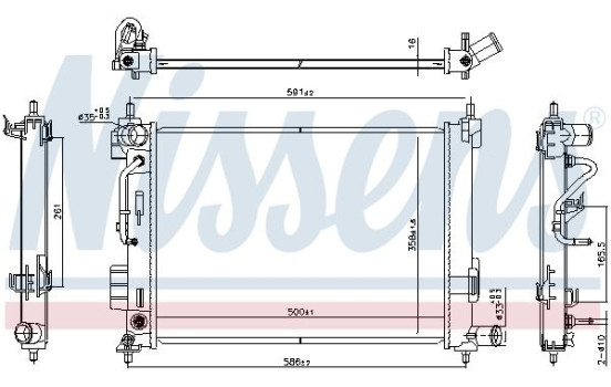 Radiator 606804 Nissens