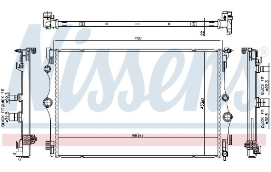 Radiator 606815 Nissens