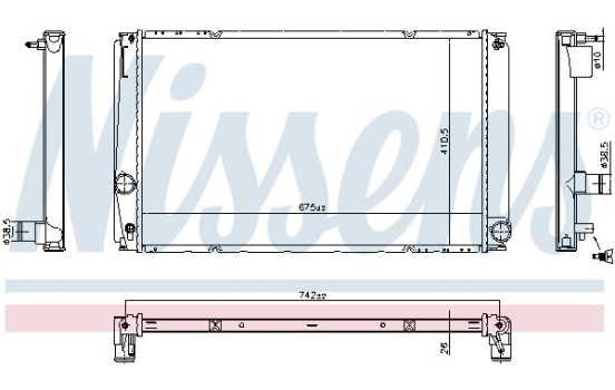 Radiator 606818 Nissens