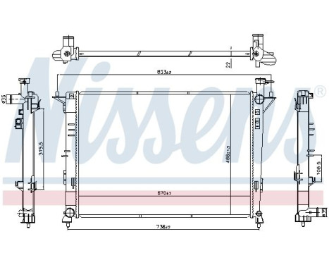 Radiator 606824 Nissens