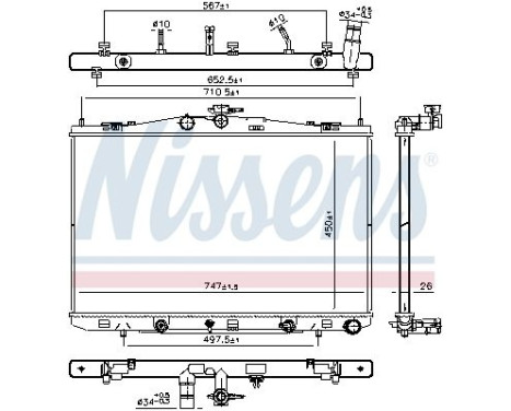 Radiator 606830 Nissens