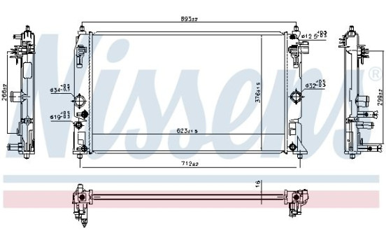 Radiator 606858 Nissens