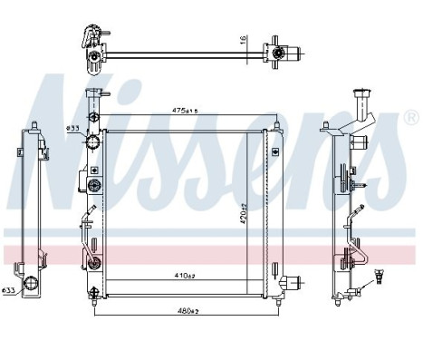 Radiator 606866 Nissens