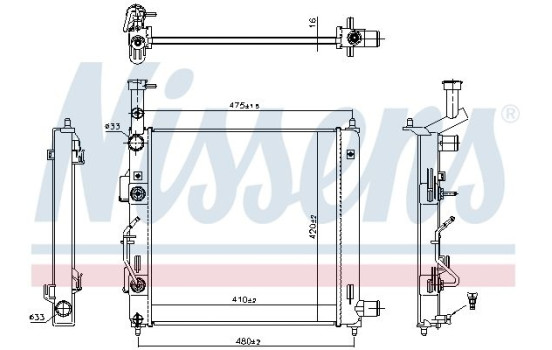 Radiator 606866 Nissens