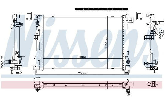 Radiator 606869 Nissens